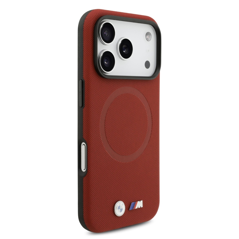 BMW M FW Metal Logo Zadní Kryt pro iPhone 17 Pro Red
