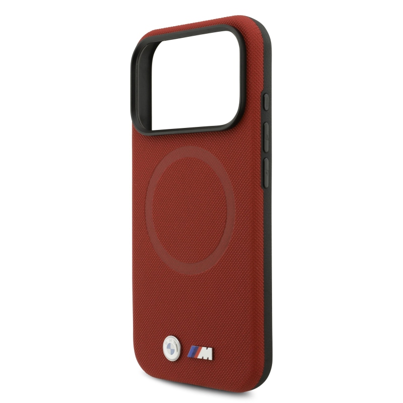 BMW M FW Metal Logo Zadní Kryt pro iPhone 17 Pro Red