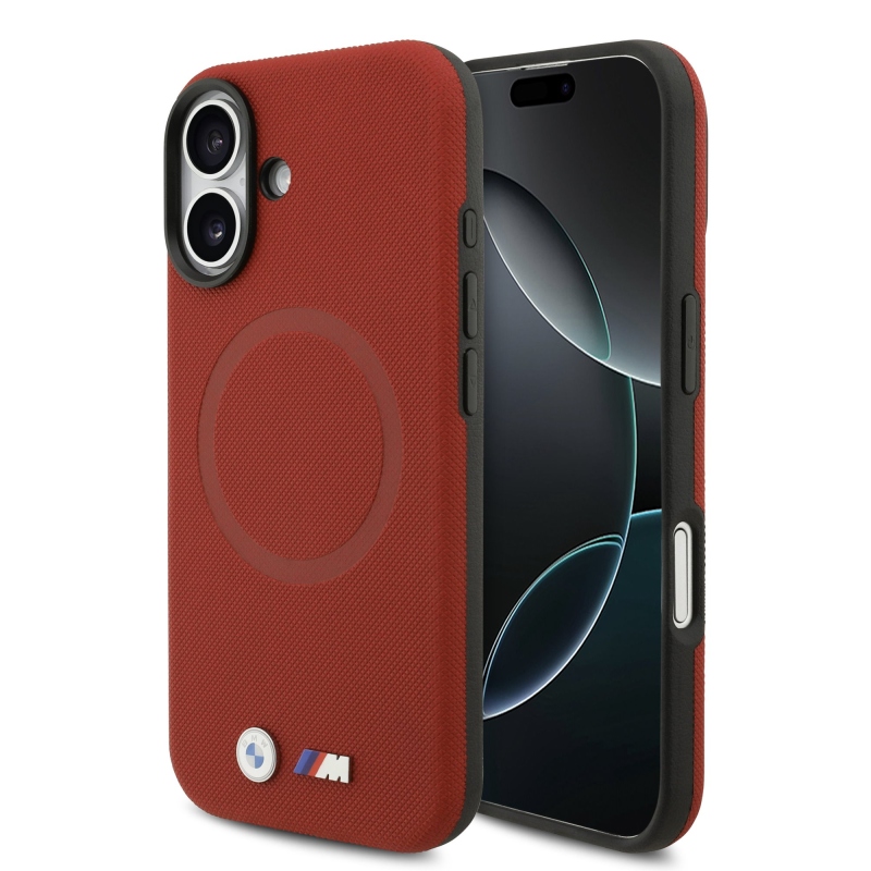 BMW M FW Metal Logo Zadní Kryt pro iPhone 17 Red