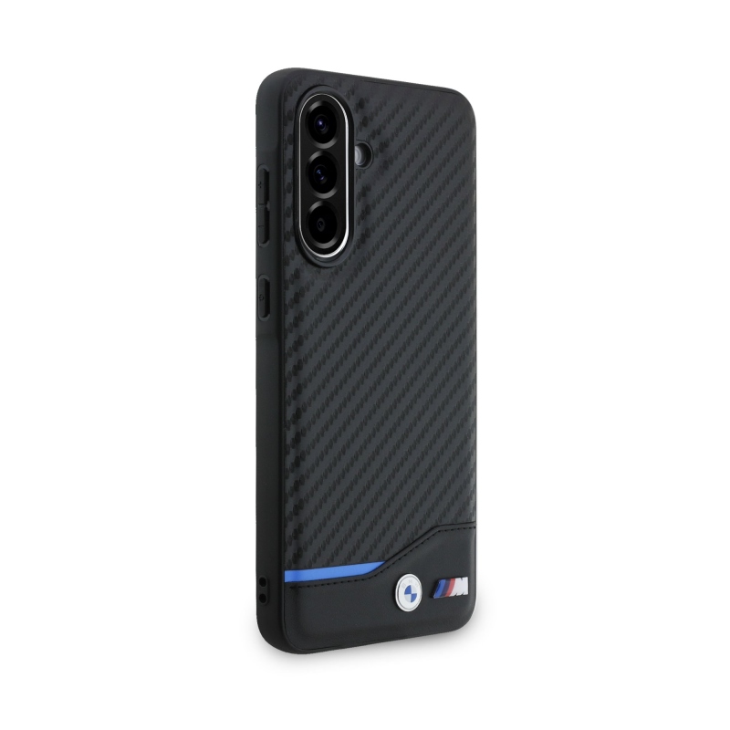 BMW M PU Carbon Zadní Kryt pro Samsung Galaxy A56 Black