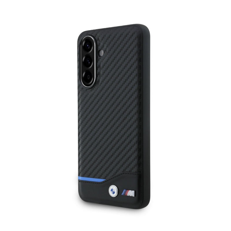 BMW M PU Carbon Zadní Kryt pro Samsung Galaxy A56 Black
