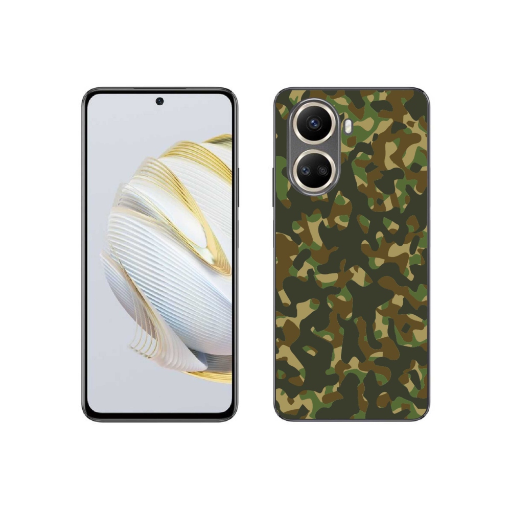 Gelový kryt mmCase na Huawei Nova 10 SE - maskáčový vzor 1