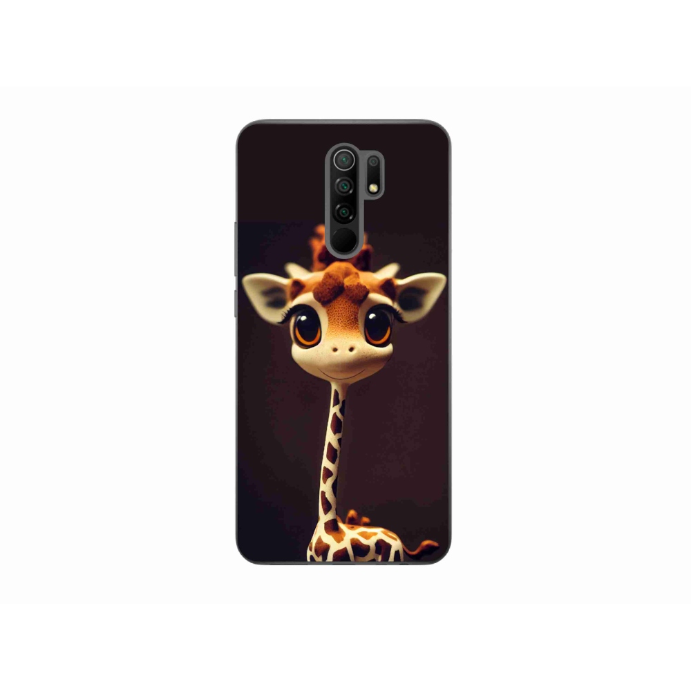 Gelový kryt mmCase na Xiaomi Redmi 9 - malá žirafa