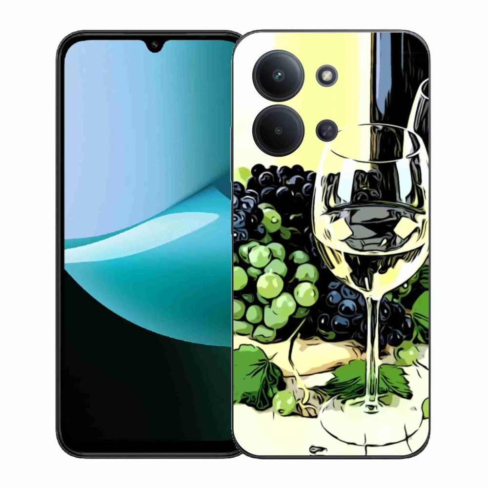 Gelový kryt mmCase na Xiaomi Redmi 15C 4G (171mm)/Poco C85 4G (171mm) - sklenka vína