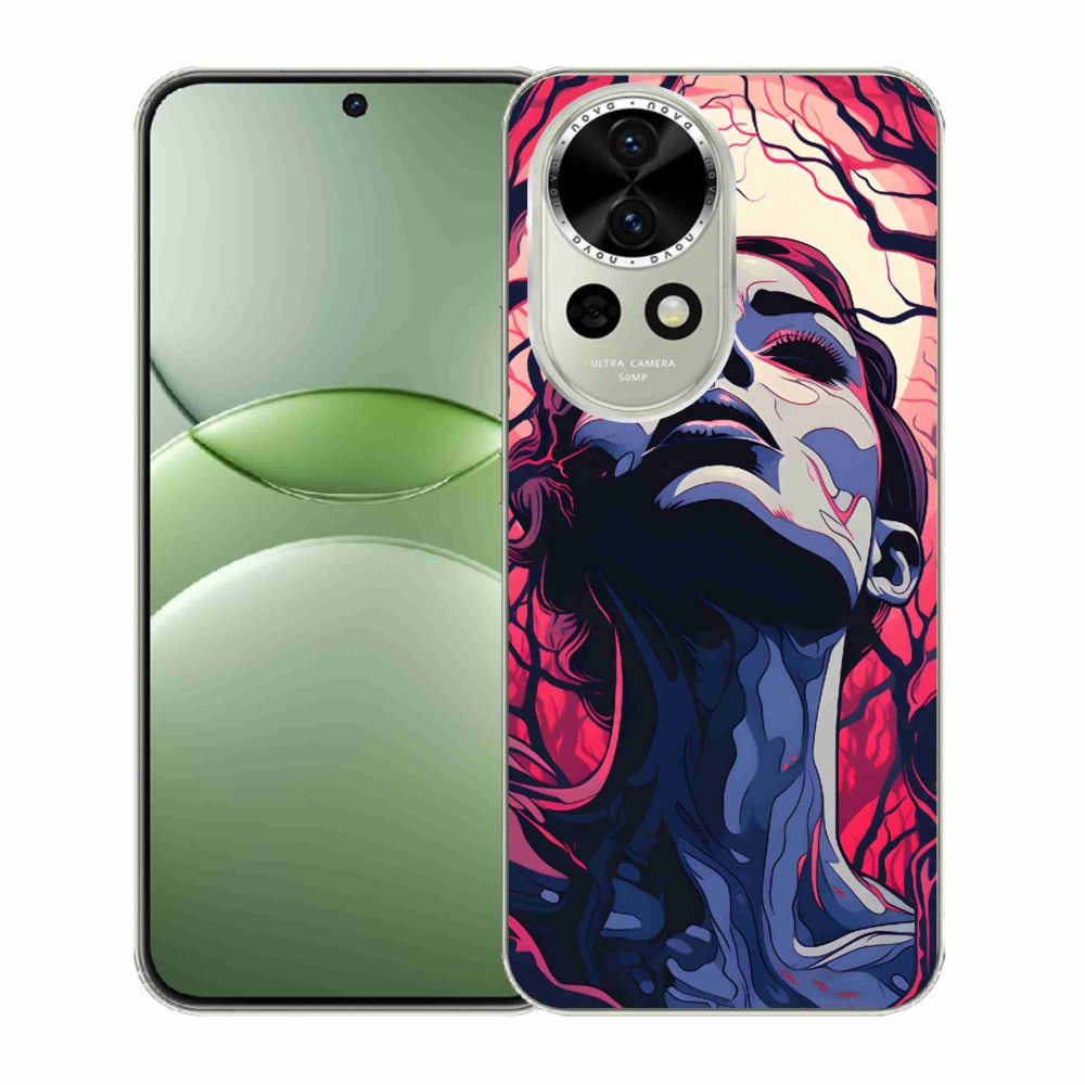 Gelový kryt mmCase na Huawei Nova 13 5G - abstraktní obličej