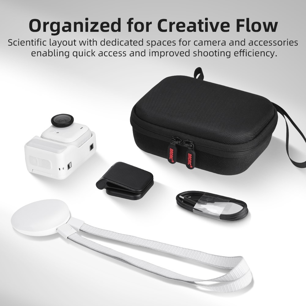 BRDRC úložné pouzdro pro Insta360 GO Ultra Standard Edition s karabinou