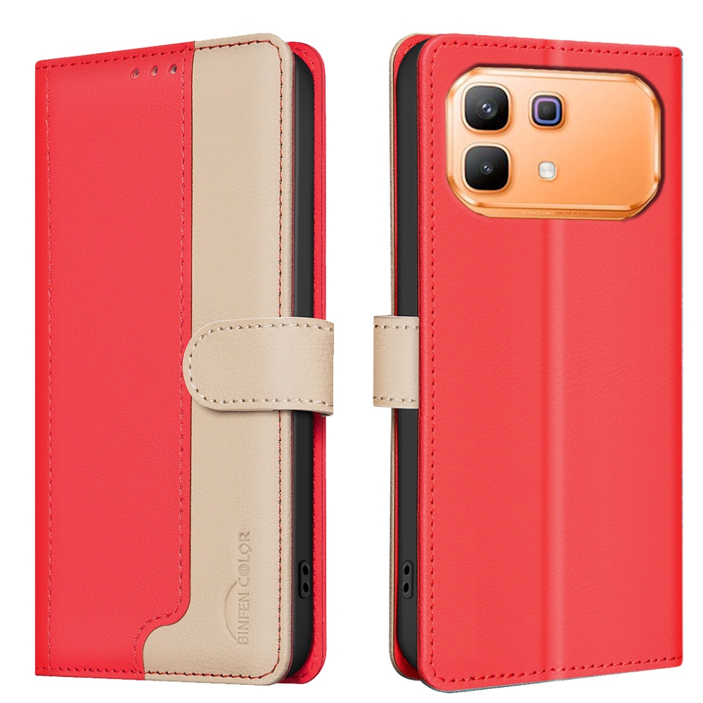 BNF DUO knížkové pouzdro na Infinix Note 60 5G/Note 60 Pro 5G - červené