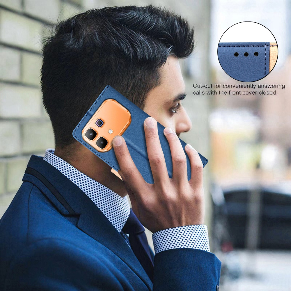 BNF DUO knížkové pouzdro na Infinix Note 60 5G/Note 60 Pro 5G - modré