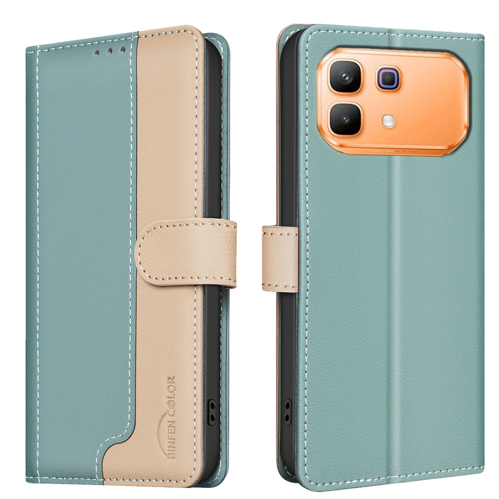 BNF DUO knížkové pouzdro na Infinix Note 60 5G/Note 60 Pro 5G - zelené