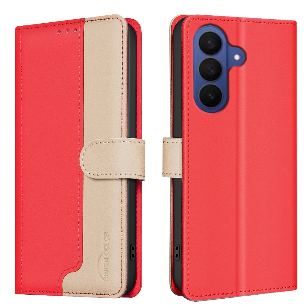 BNF DUO knížkové pouzdro na Samsung Galaxy S26 FE - červené
