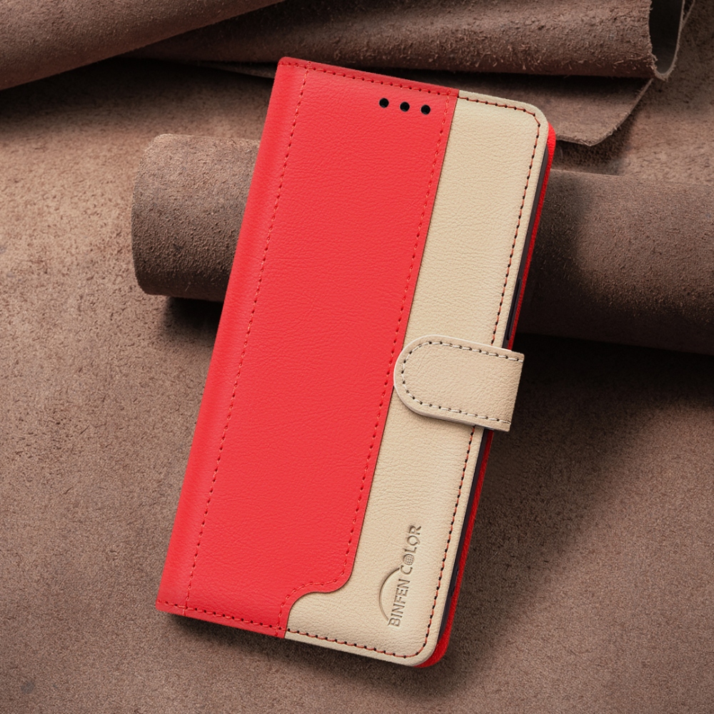 BNF DUO knížkové pouzdro na Xiaomi Redmi 17 4G/5G - červené