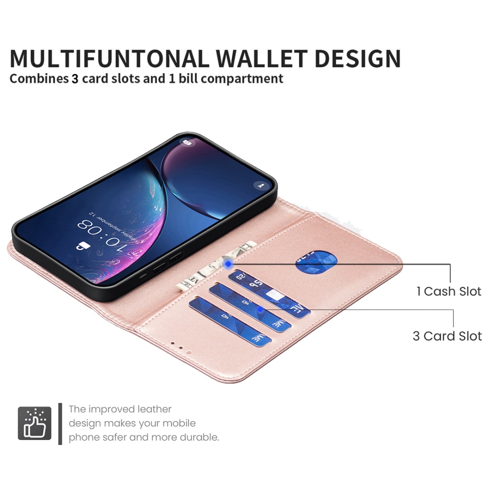 BNF knížkové pouzdro na Honor 400 Pro - růžovozlaté