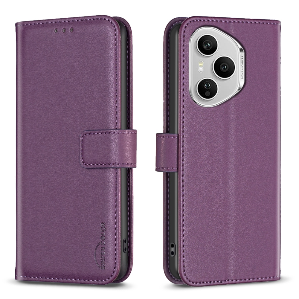 BNF knížkové pouzdro na Honor 400 Pro - tmavěfialové