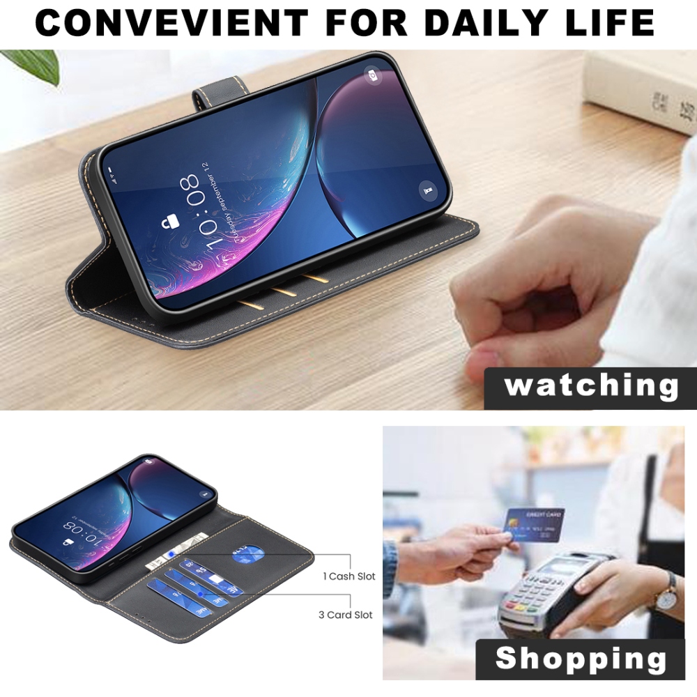 BNF knížkové pouzdro na Honor Magic 8 Lite 5G - černé