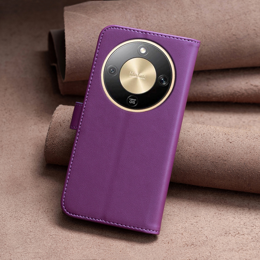 BNF knížkové pouzdro na Honor Magic 8 Lite 5G - tmavěfialové