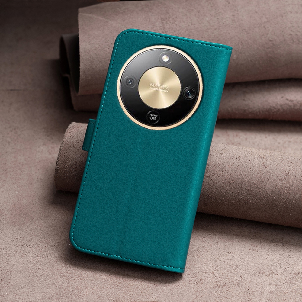 BNF knížkové pouzdro na Honor Magic 8 Lite 5G - zelené