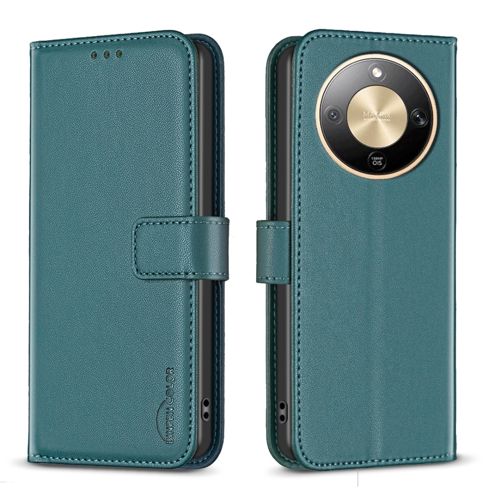 BNF knížkové pouzdro na Honor Magic 8 Lite 5G - zelené