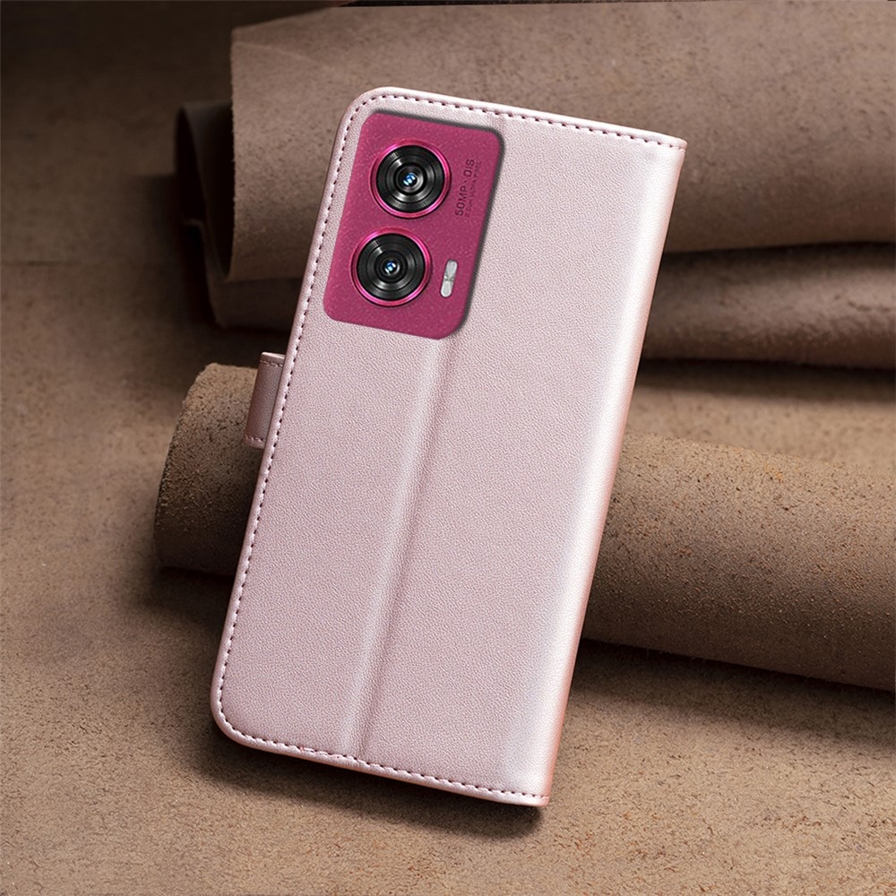 BNF knížkové pouzdro na Motorola Edge 50 Fusion 5G - růžovozlaté