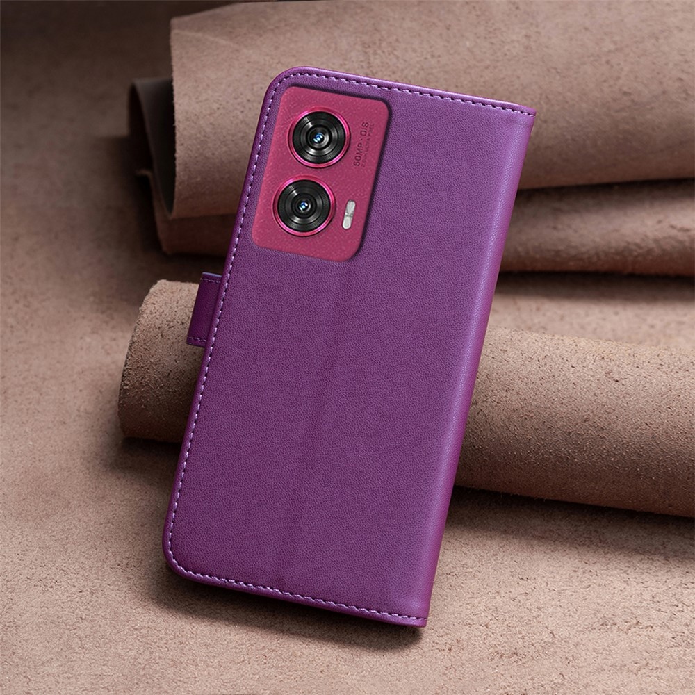 BNF knížkové pouzdro na Motorola Edge 50 Fusion 5G - tmavěfialové