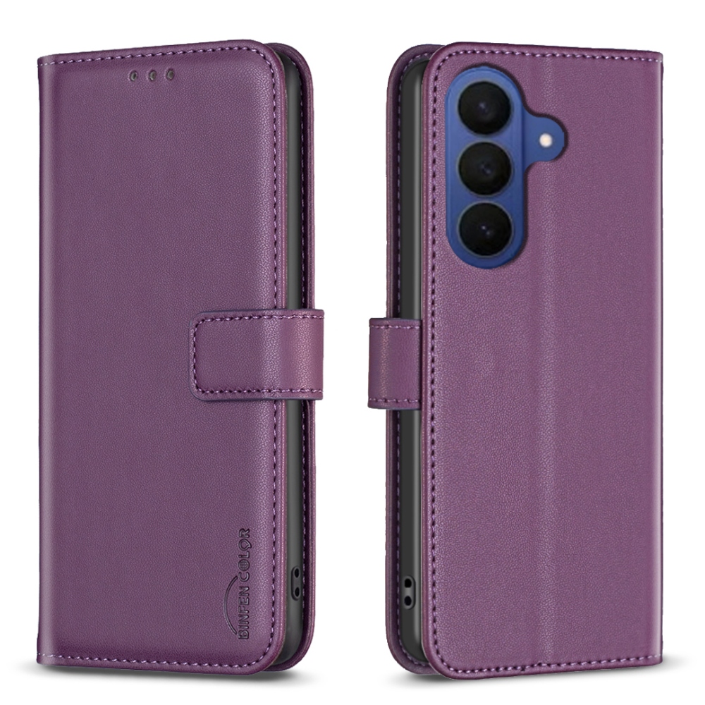 BNF knížkové pouzdro na Samsung Galaxy A37 5G - tmavěfialové