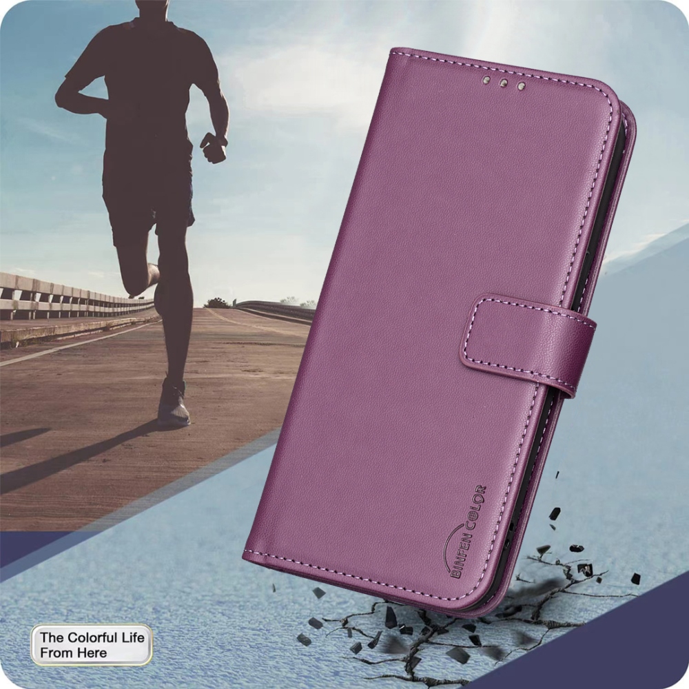 BNF knížkové pouzdro na Samsung Galaxy A57 5G - tmavěfialové