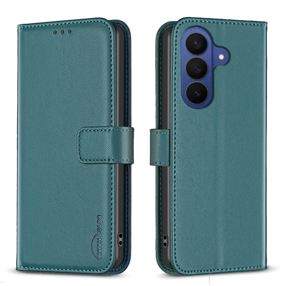 BNF knížkové pouzdro na Samsung Galaxy A57 5G - zelené