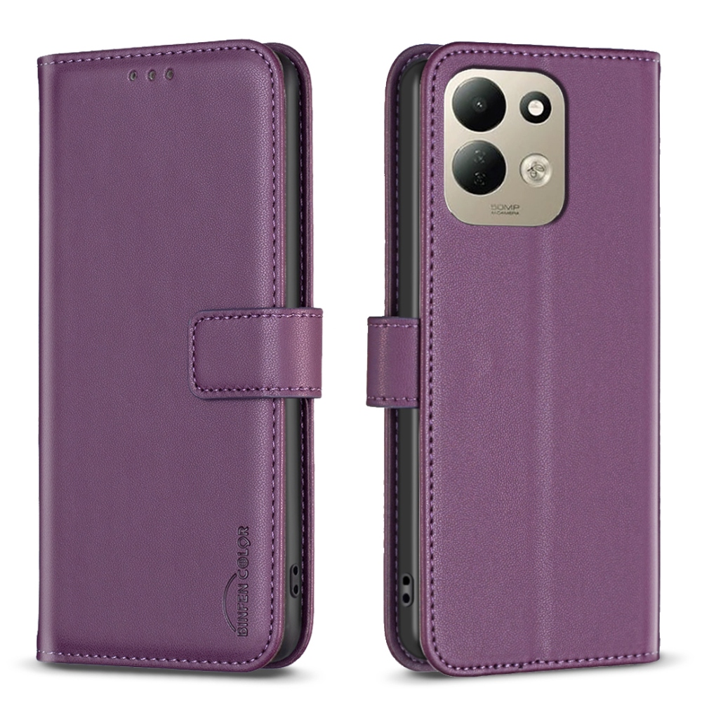 BNF knížkové pouzdro na Xiaomi Redmi 17 4G/5G - tmavěfialové