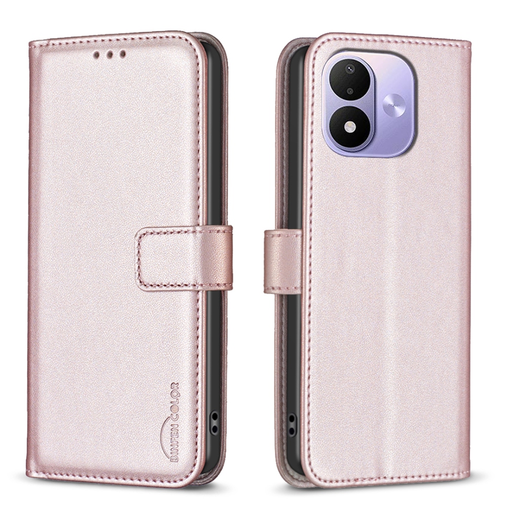 BNF knížkové pouzdro na Xiaomi Redmi Note 17 Pro 5G - růžovozlaté