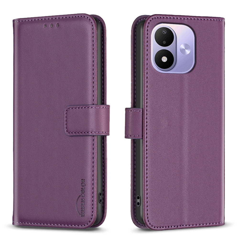 BNF knížkové pouzdro na Xiaomi Redmi Note 17 Pro 5G - tmavěfialové