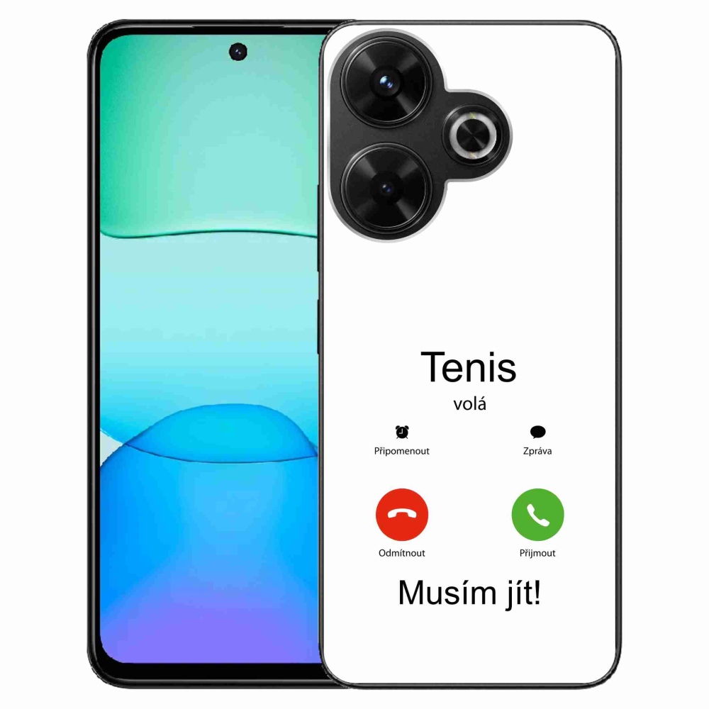 Gelový kryt mmCase na Xiaomi Redmi 13 4G/Poco M6 4G  - tenis volá bílé pozadí