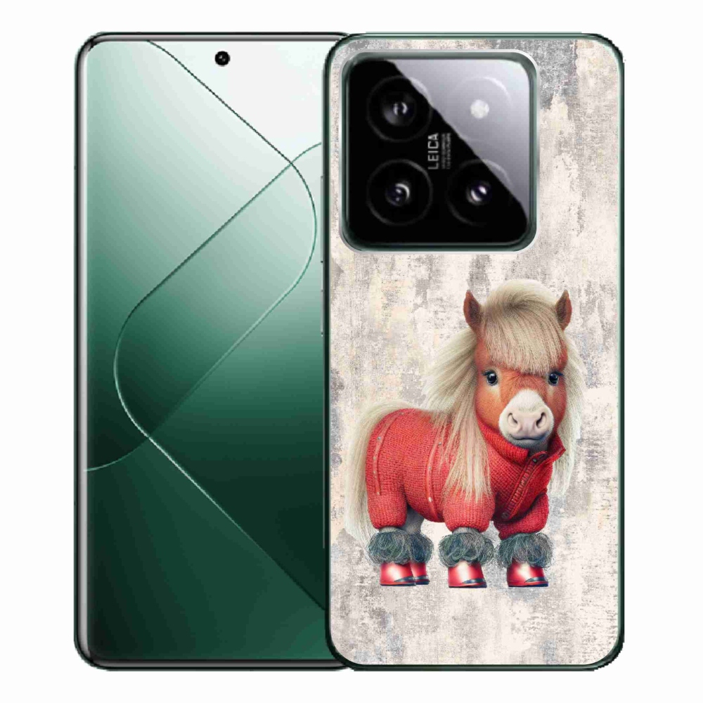 Gelový kryt mmCase na Xiaomi 14 Pro - poník ve svetru
