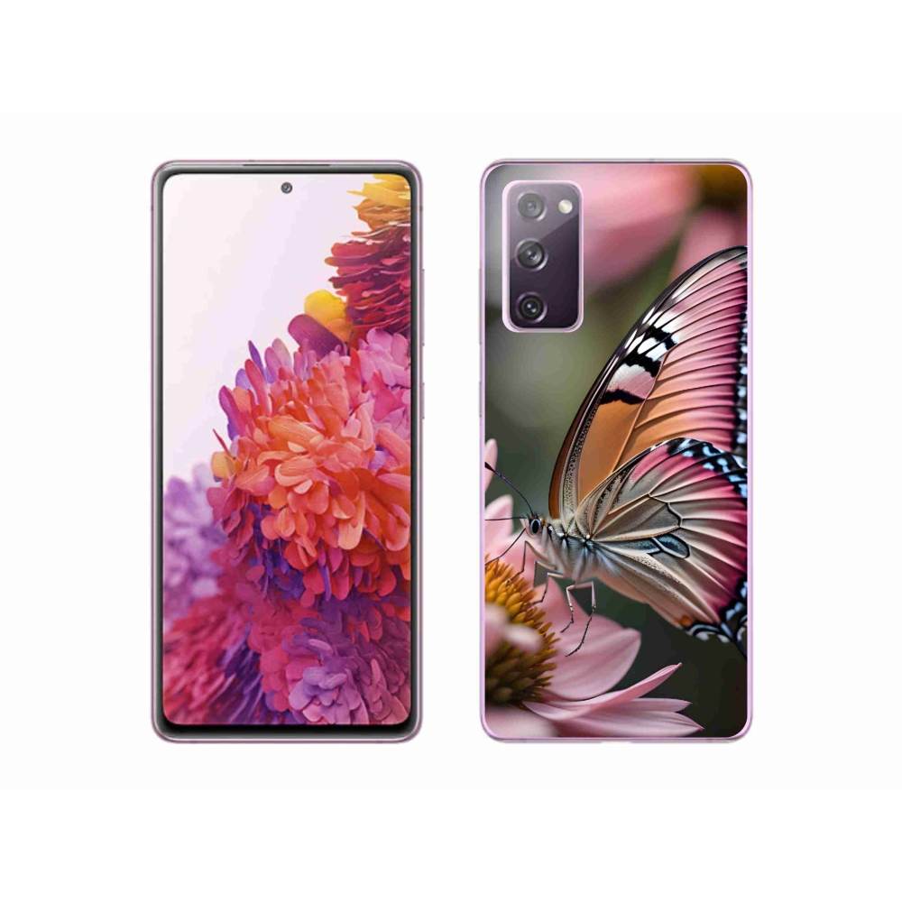 Gelový kryt mmCase na Samsung Galaxy S20 FE - barevný motýl