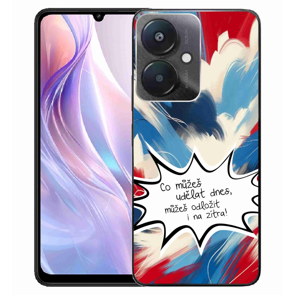 Gelový kryt mmCase na Xiaomi Redmi 13C 5G  - vtipný text 9 bílé pozadí