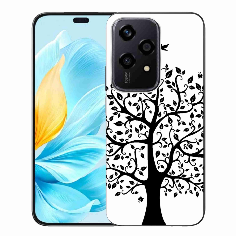 Gelový kryt mmCase na Honor 200 Lite 5G - černobílý strom
