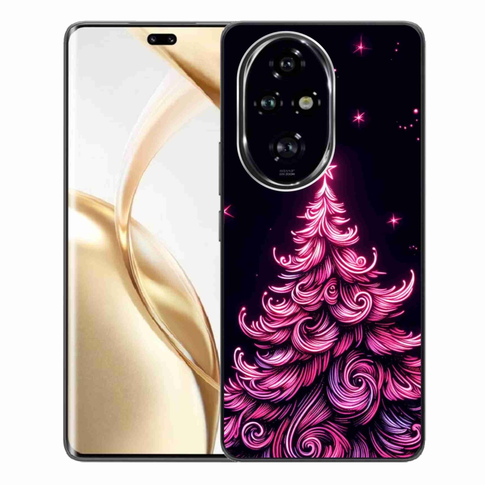 Gelový kryt mmCase na Honor 200 Pro 5G - neonový vánoční stromek 2