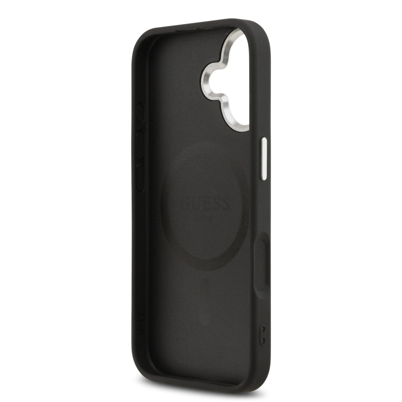 Guess PU Saffiano MagSafe Zadní Kryt pro iPhone 17 Black