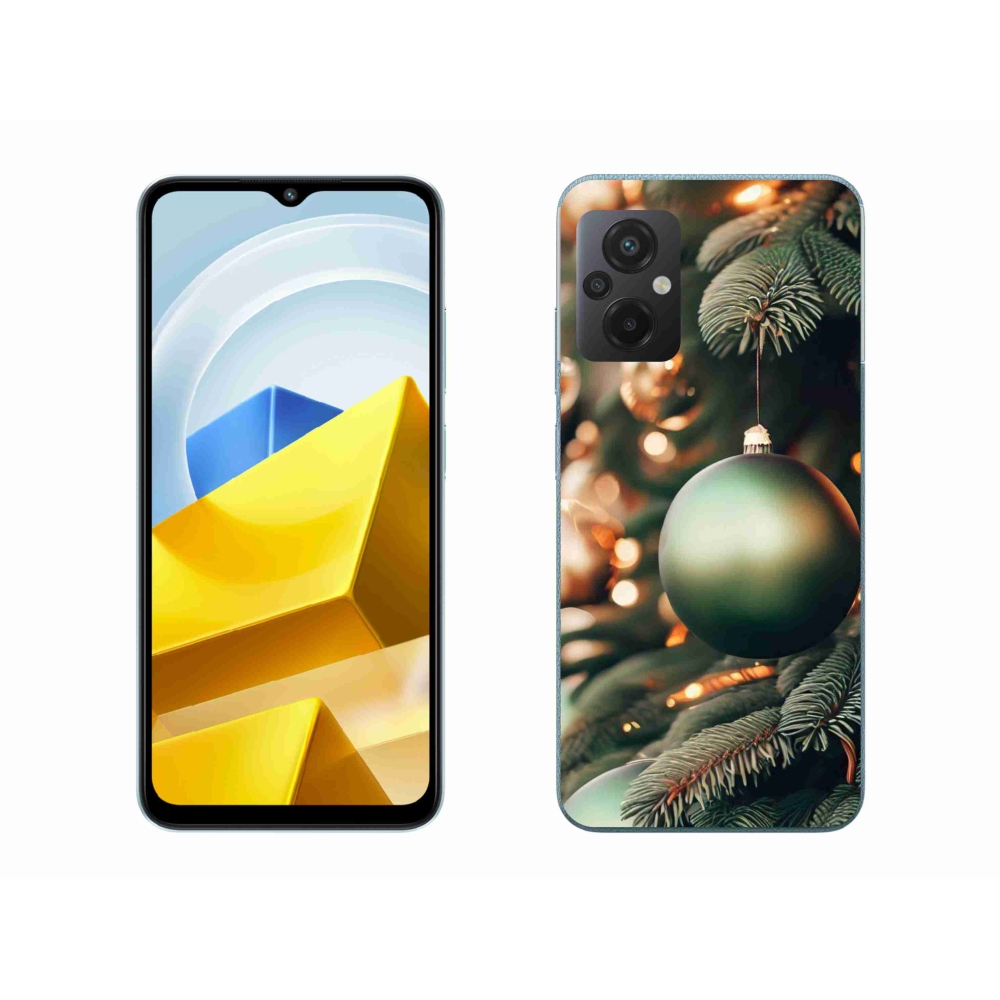 Gelový kryt mmCase na Xiaomi Poco M5 4G - vánoční ozdoby 1