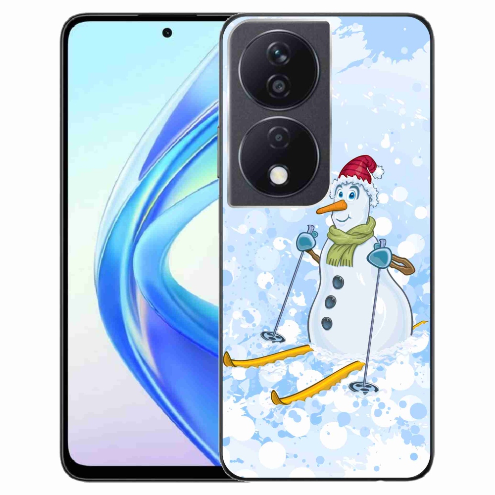 Gelový kryt mmCase na Honor X7b/Honor 90 Smart - sněhulák