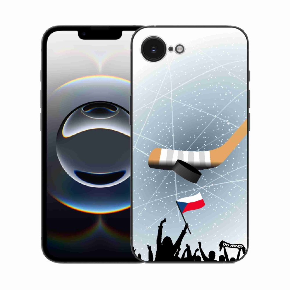 Gelový kryt mmCase na iPhone 16e - fanoušci hokeje