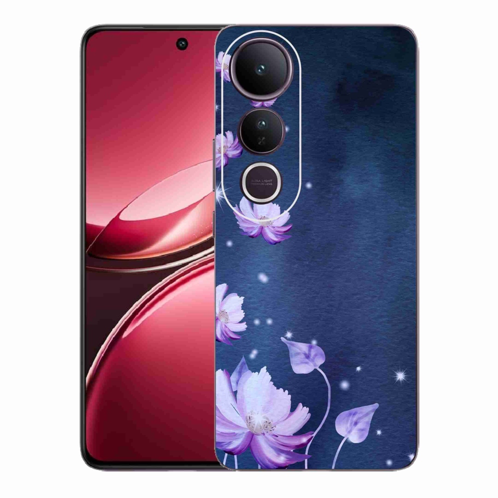 Gelový kryt mmCase na Vivo V50 Lite 4G/5G - padající květy