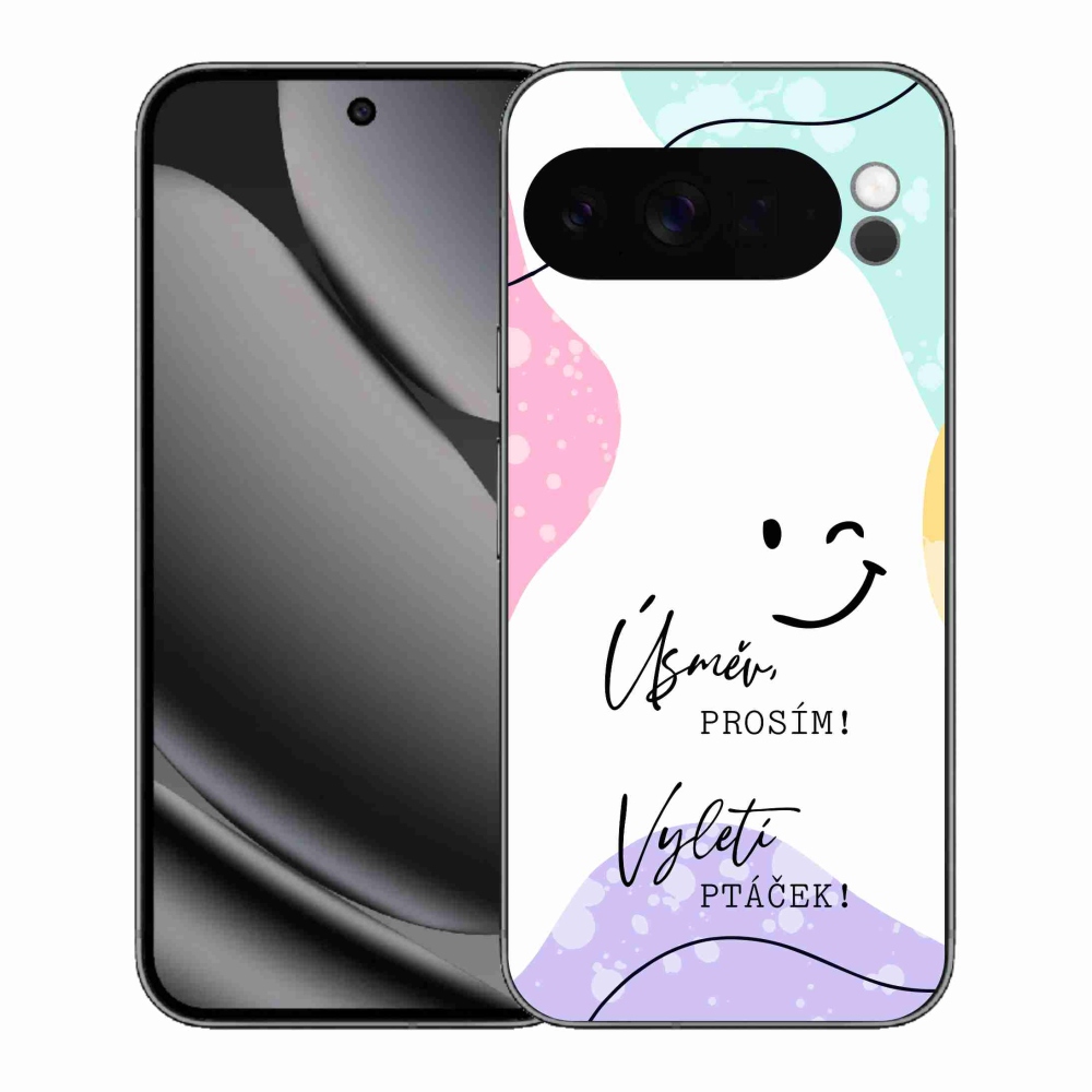 Gelový kryt mmCase na Google Pixel 10 Pro XL - vtipný text 4 bílé pozadí