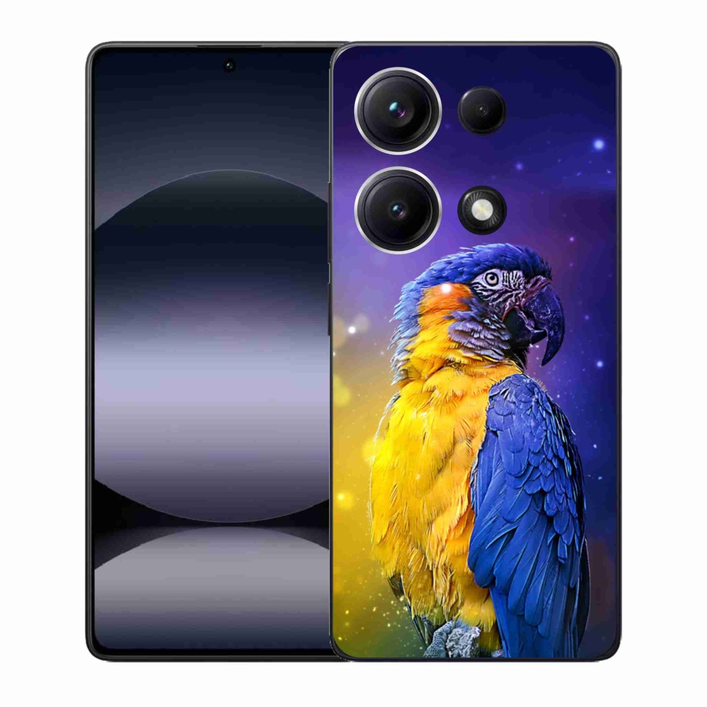 Gelový kryt mmCase na Xiaomi Redmi Note 14S - papoušek ara 1