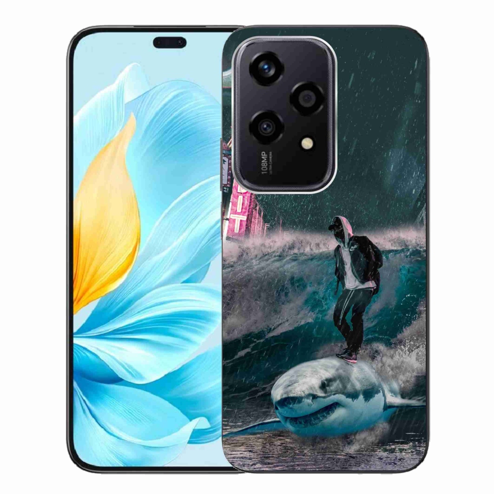 Gelový kryt mmCase na Honor 200 Lite 5G - žralok