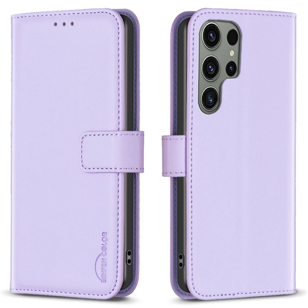 BNF knížkové pouzdro na Samsung Galaxy S25 Ultra - světlefialové