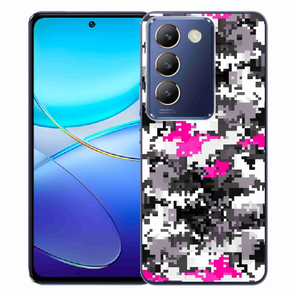 Gelový kryt mmCase na Vivo V40 SE 4G/5G - maskáčový vzor 4
