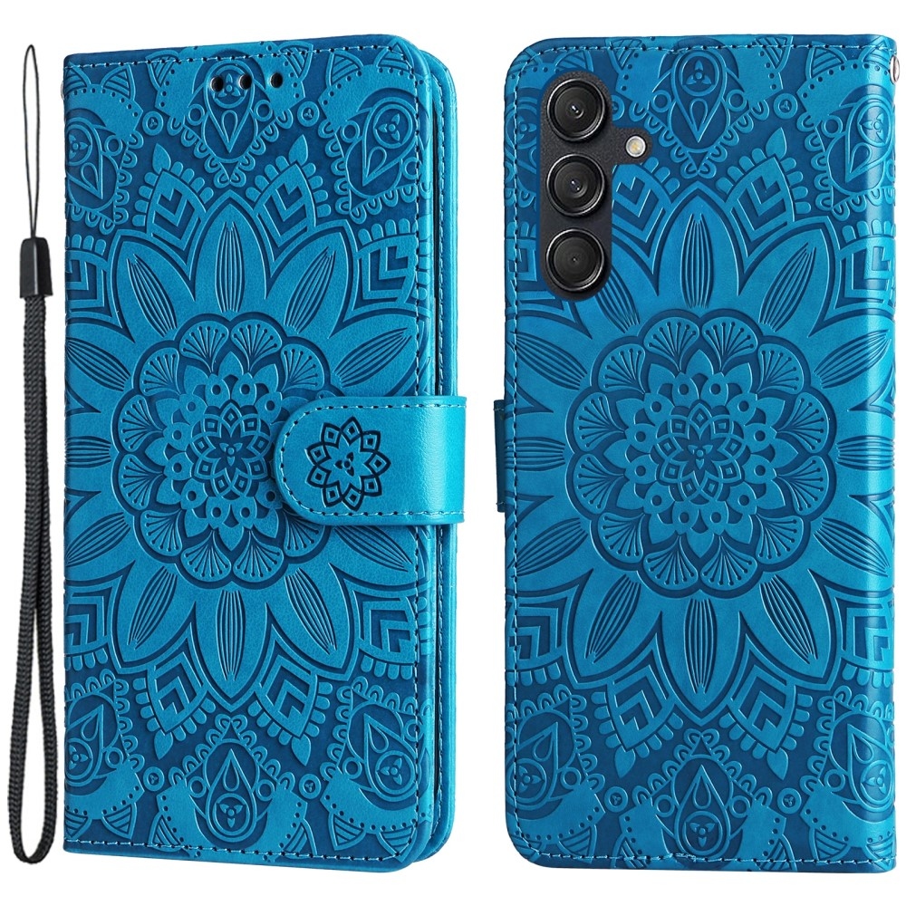 Sunflower knížkové pouzdro na Samsung Galaxy M55 5G - modré