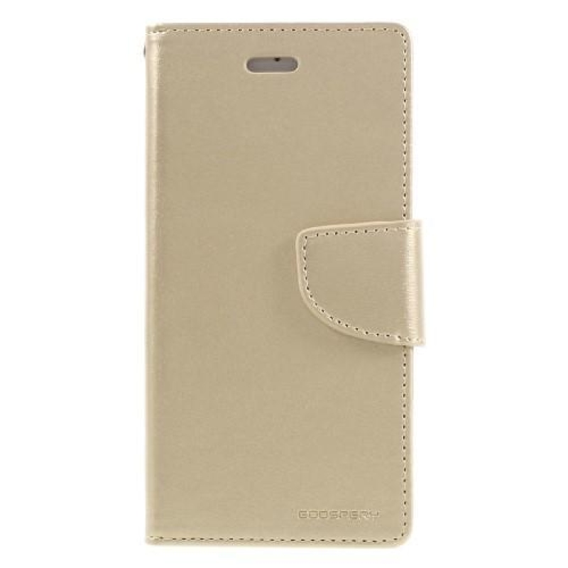 Bravodiary PU kožené knížkové pouzdro na iPhone 6 Plus a iPhone 6s Plus - zlaté