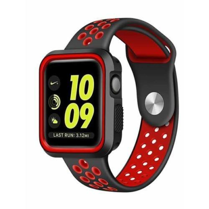 Breat silikonový řemínek pro Apple Watch 38mm - červený
