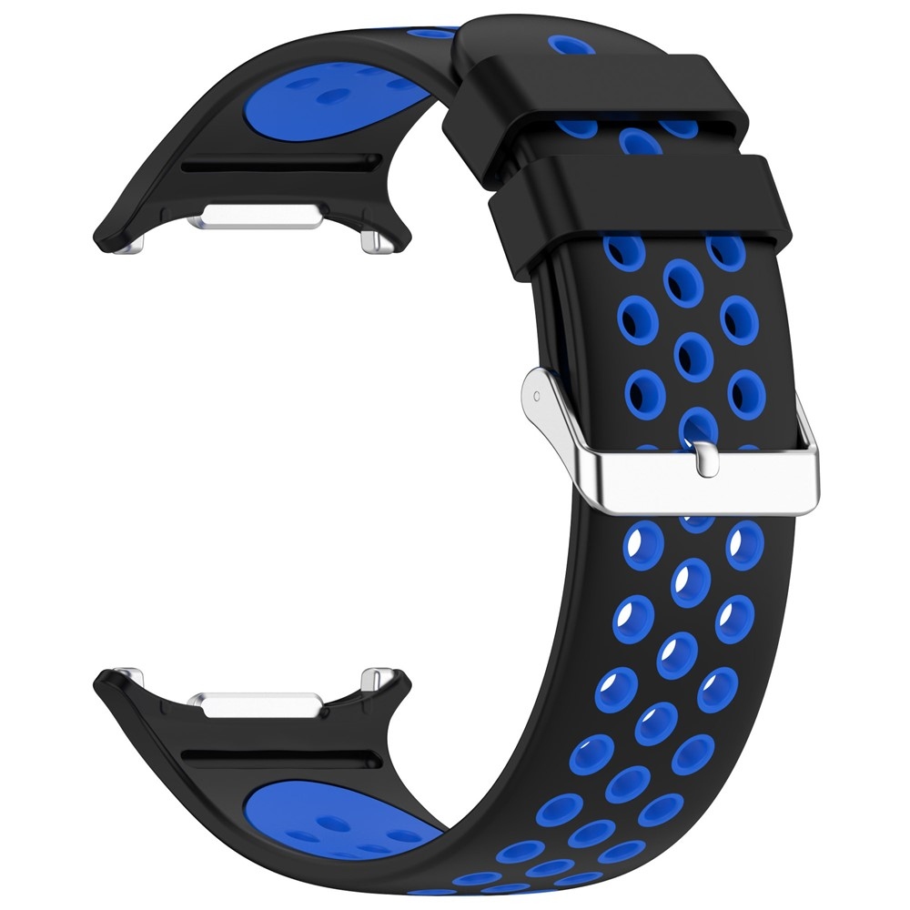 Breath silikonový řemínek na Samsung Galaxy Watch Ultra (2025) 47mm - černý/modrý