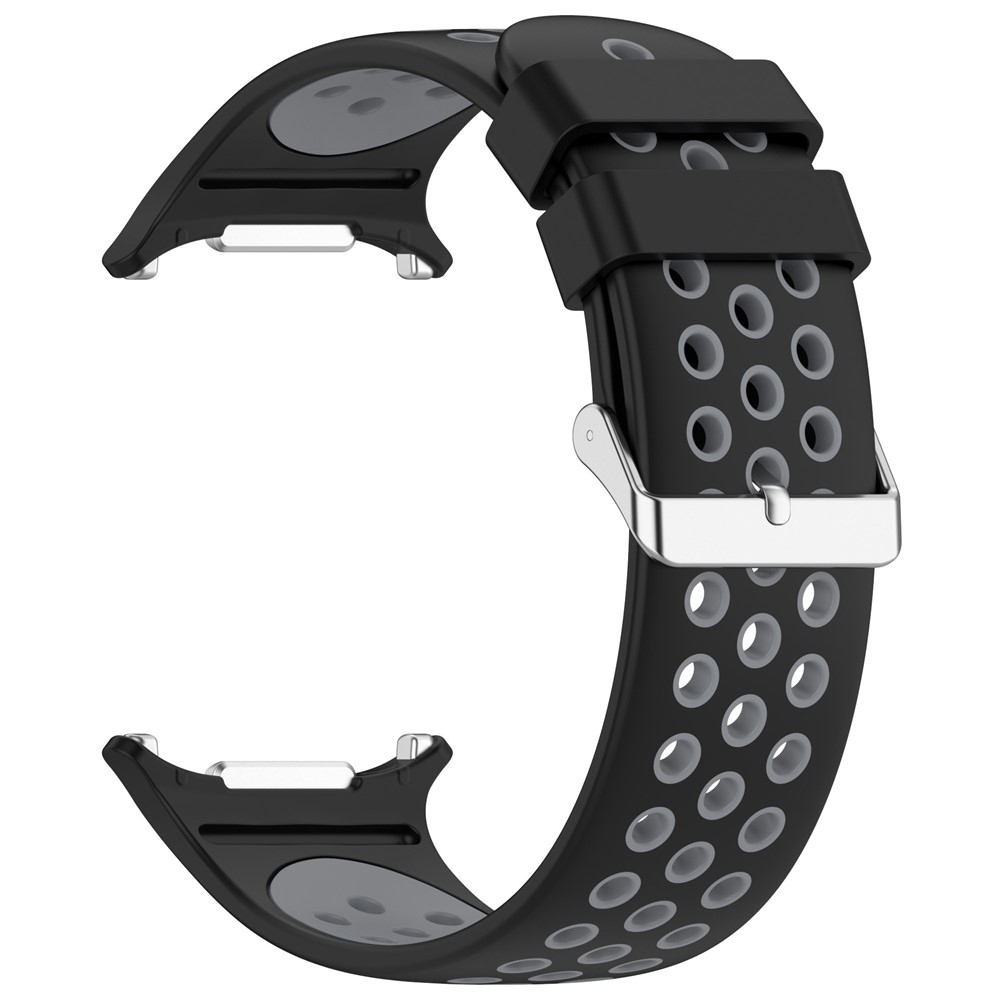 Breath silikonový řemínek na Samsung Galaxy Watch Ultra (2025) 47mm - černý/šedý